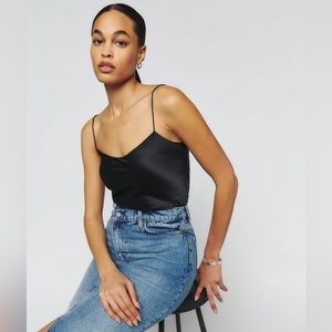 Reformation Andrea Silk Top XS NWOT